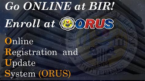 orus bir gov|BIR Online Registration and Update System (ORUS) .